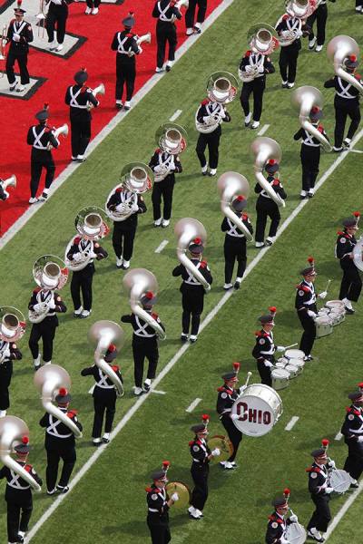 Photograph Larry Hamill Osu Band on One Eyeland